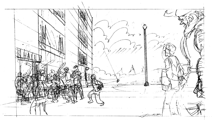 Finished panel pencilling