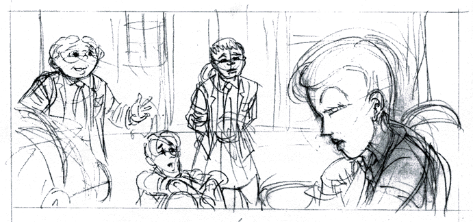 Finished panel pencilling