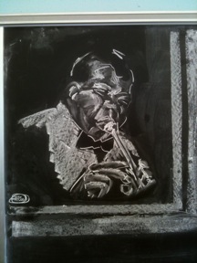 Louis Armstrong (chalk)